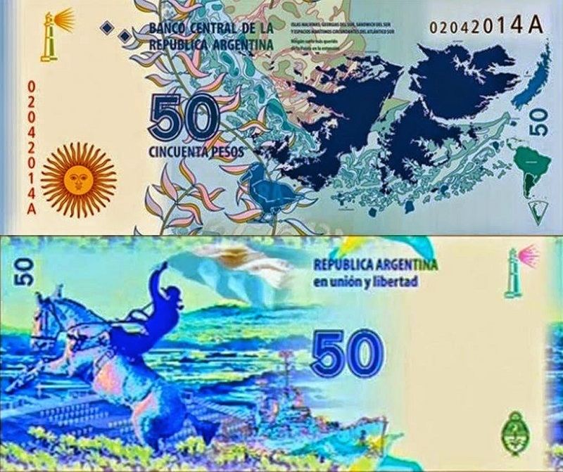 novas notas de peso argentino50